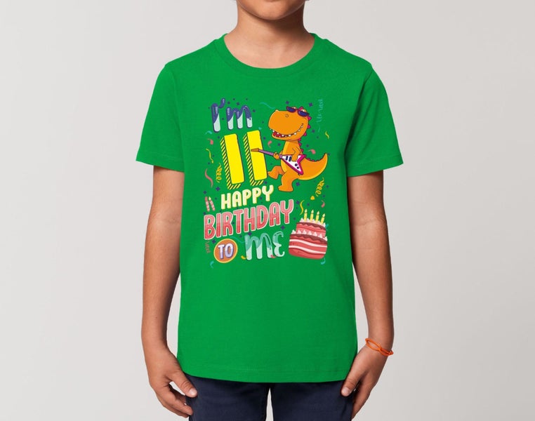 Reality Glitch I'm Eleven Happy Eleventh Birthday Kids T-Shirt Carousel 6