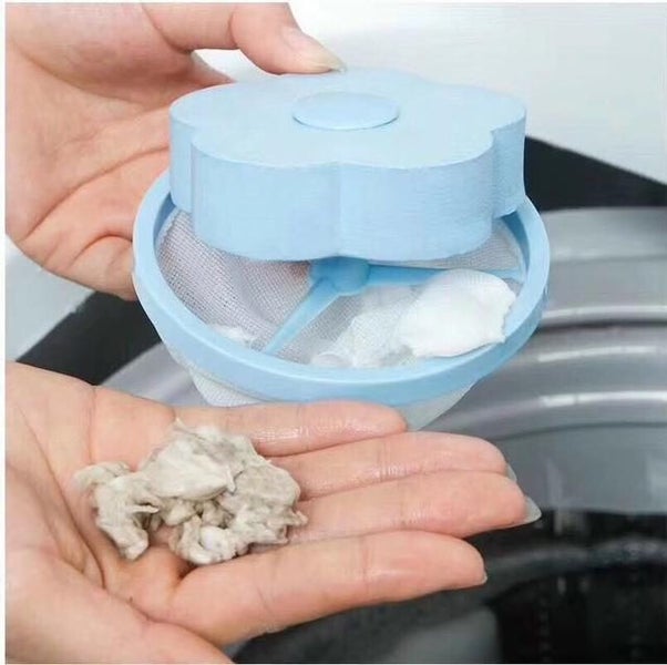 Laundry Mesh Filter Bag Flower Shaped Lint Remove Filter bag Carousel 4