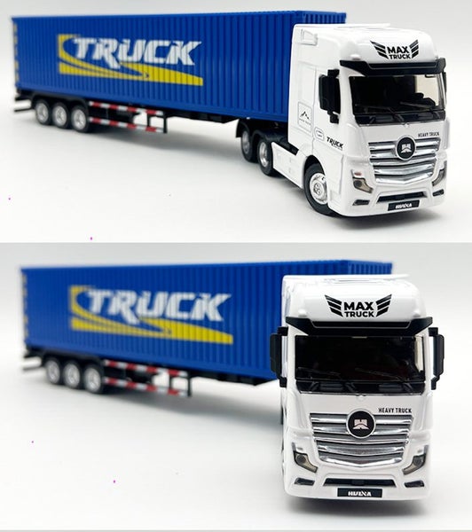 Die-cast Container Truck (BLUE & WHITE), 1:50, Metal, Huina 1732 Carousel 1