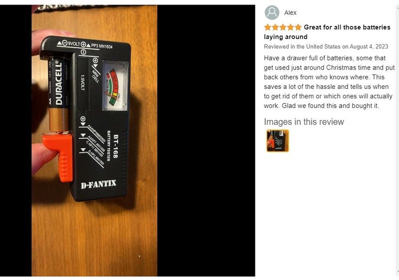 AA Batteries AAA D N 9V 6F22 Cell Batteries Tester *Over Stocked* Carousel 2