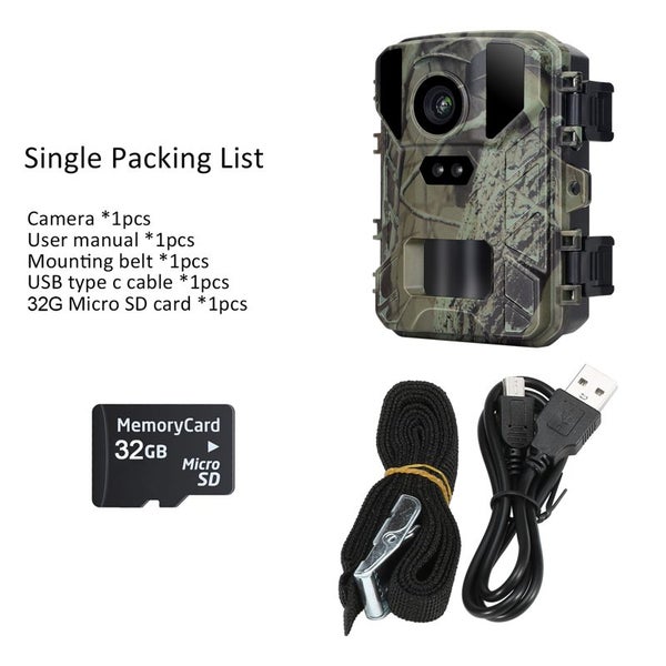 Mini Hunting Trail Camera 24MP 1080P with 32GB Micro SD High Resolution IP65 Carousel 2