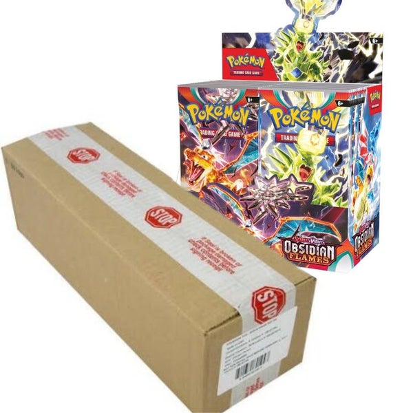 Pokemon TCG - OBSIDIAN FLAMES Booster Box CASE - BRAND NEW & FACTORY SEALED Carousel 1
