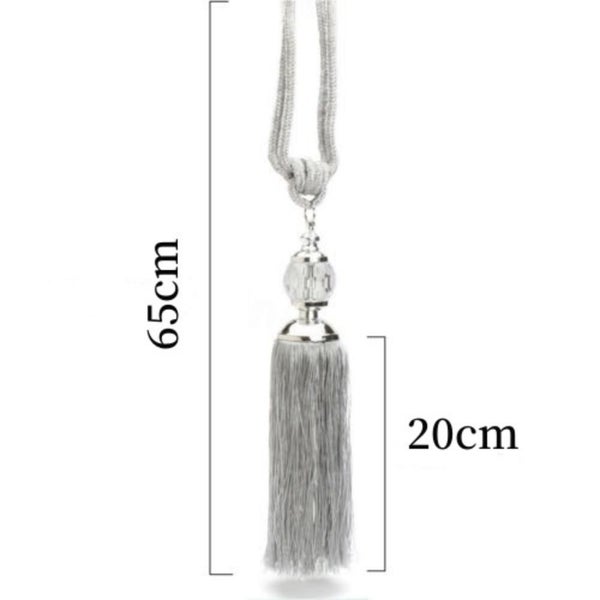 Curtain Holdbacks Rope Tie Backs Tassel Curtain hook Tiebacks Beaded Ball Carousel 9