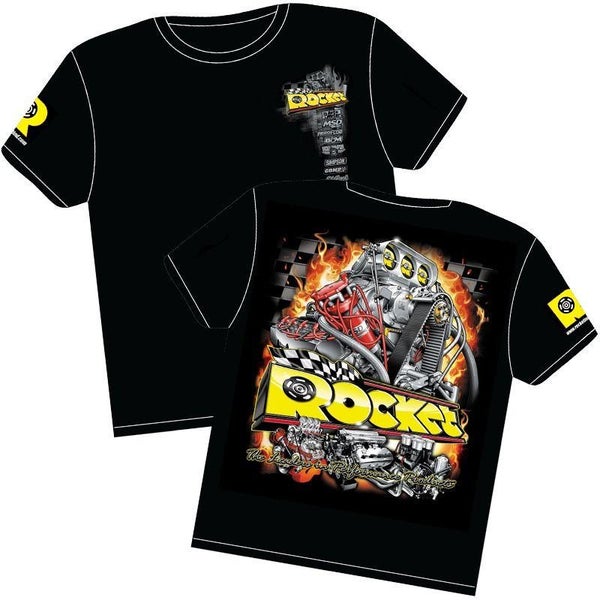 Rocket T-Shirt Black with Rocket Logos (RT1-S) Carousel 1