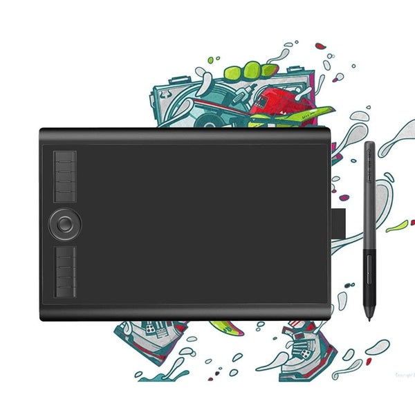 M10k Pro 10 * 6.25'' Graphic Pen Tablet Drawing Board with 8192 Pressure Batt... Carousel 1