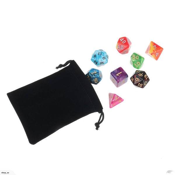 Dungeons and Dragons(DND) dice set Gemini (Orange, Yellow) Carousel 2