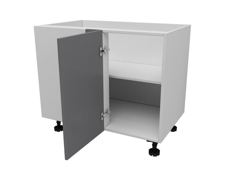 Kitchen Cabinet Flat Pack, Base Cabinet Blind Corner (Left opening) Slate Grey Carousel 1