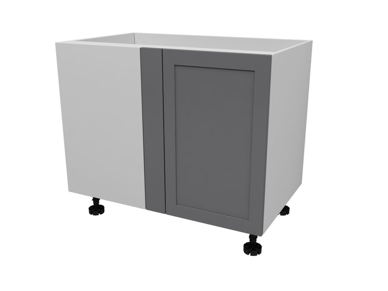 Kitchen Cabinet Flat Pack, Base Cabinet Blind Corner (Left opening) Slate Grey Carousel 2