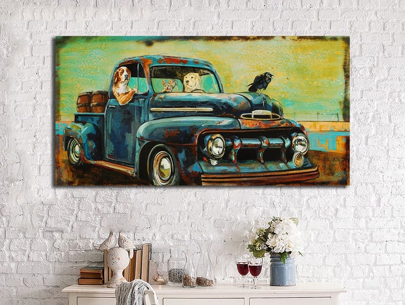 Free Shipping 1 Panel Canvas Pop Art - Beer Run Carousel 3