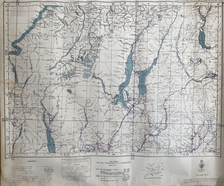 VINTAGE MAP: Point Ram Hill 1942 Carousel 1
