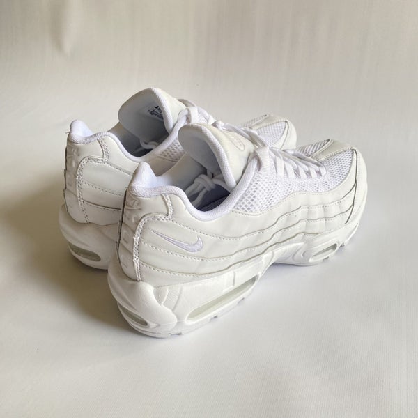 Nike Air Max 95 White Leather. US 9.5. NEW! FREE SHIPPING! Carousel 2