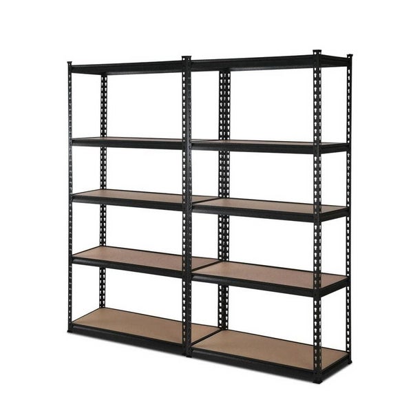 2x1.5m Warehouse Shelving Racking Storage Garage Steel Metal Shelves Rack Carousel 1