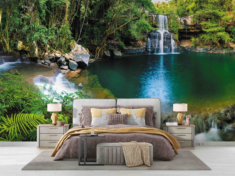 3D Green Forest Lake Landscape Wall Mural Wall Decor Peel & Stick Wallpaper Carousel 2