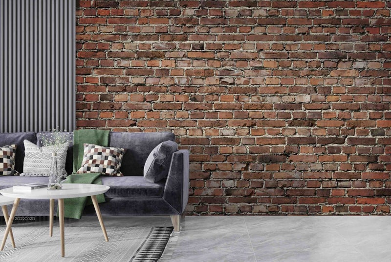 3D Abstract Red Brick Wall Mural Wall Decor Peel & Stick Wallpaper Carousel 2