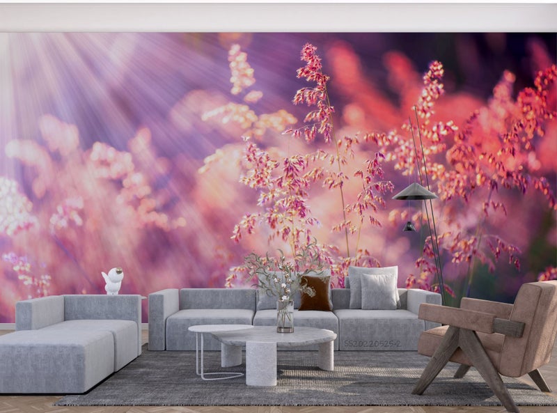 3D Plant Sunshine Landscape Wall Mural Wall Decor Peel & Stick Wallpaper Carousel 1