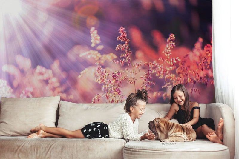 3D Plant Sunshine Landscape Wall Mural Wall Decor Peel & Stick Wallpaper Carousel 2