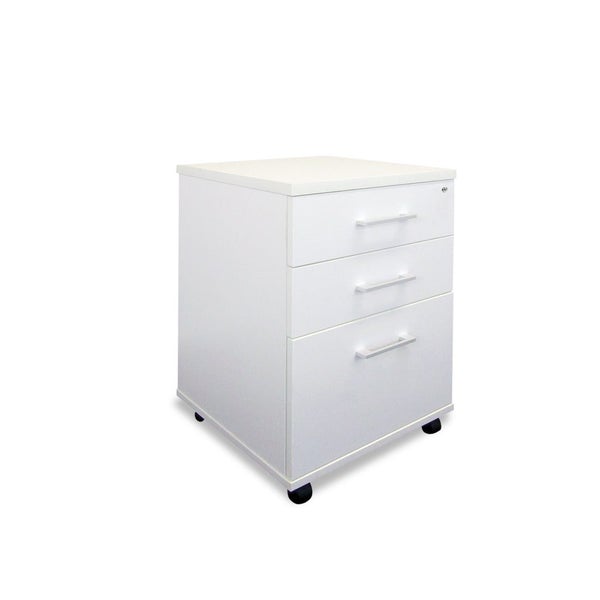 Mobel Sonic White 2-Drawer and File Mobile Storage Unit Carousel 1