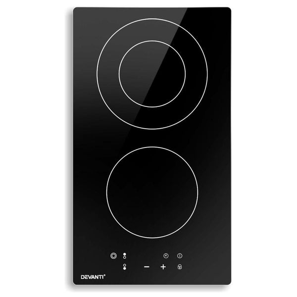 Goslash Picks Devanti Electric Ceramic Cooktop 30cm Kitchen Cooker Cook Top H... Carousel 1