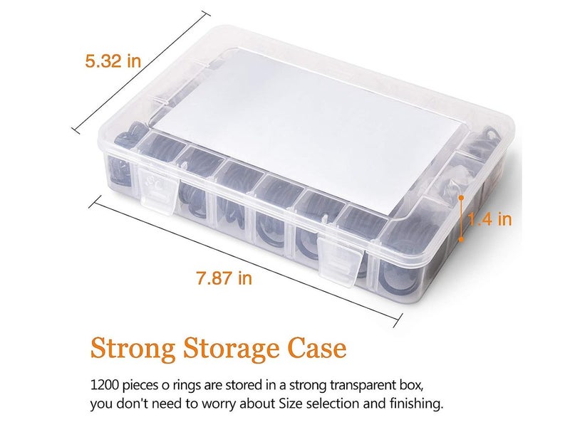 New 1200Pcs Rubber O-Ring Assortment Kit on Afterpay Carousel 11