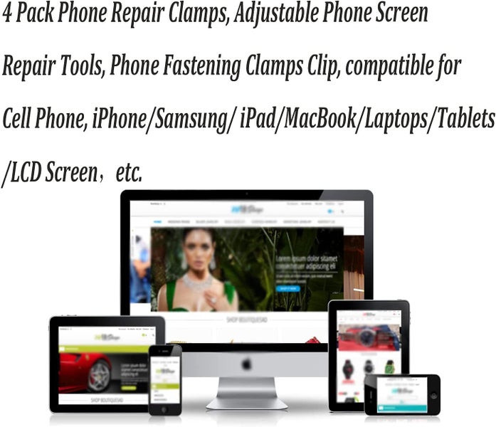 4PCS Adjustable Phone Repair Screen Fastening Securing Fixture Clamps Clips Carousel 4