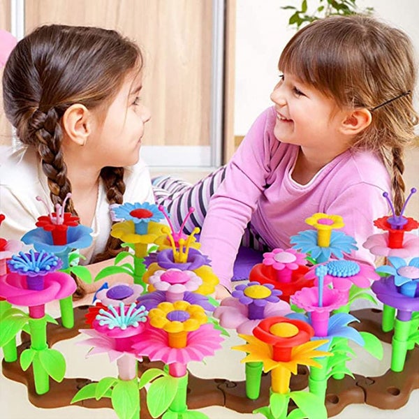 Vibe Geeks Flower Garden Building Toy Educational Activity Toy For Girls Carousel 9