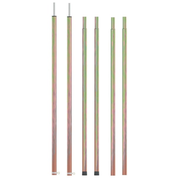 Telescopic Tent Poles with Length of 170-255 Cm 2 Pcs Galvanised Steel Topxoi Carousel 1