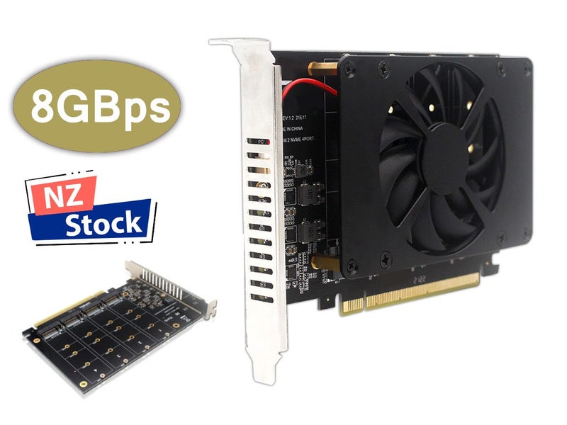 M.2 NVME SSD to PCI-E Adapter With Fan Sale - Sale Deal Carousel 1