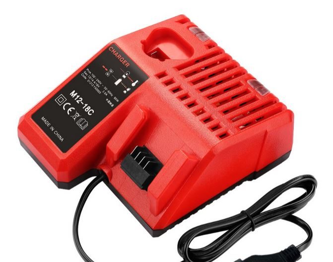 Milwaukee M18 M12 Battery Charger 12v to 18v Carousel 1
