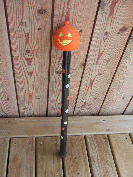 halloween jack o' lantern press me toy head on a coloured stick type handle Carousel 2