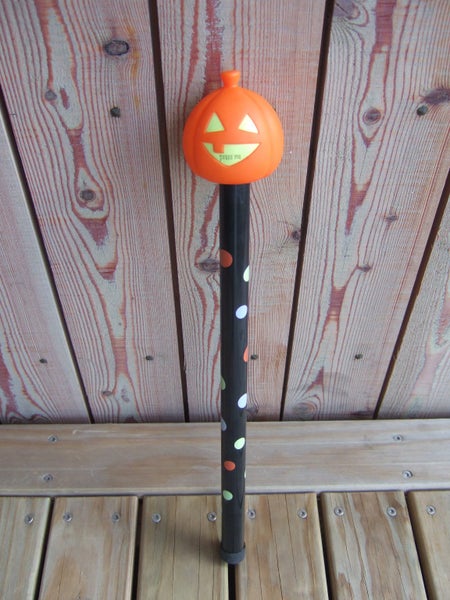 halloween jack o' lantern press me toy head on a coloured stick type handle Carousel 1