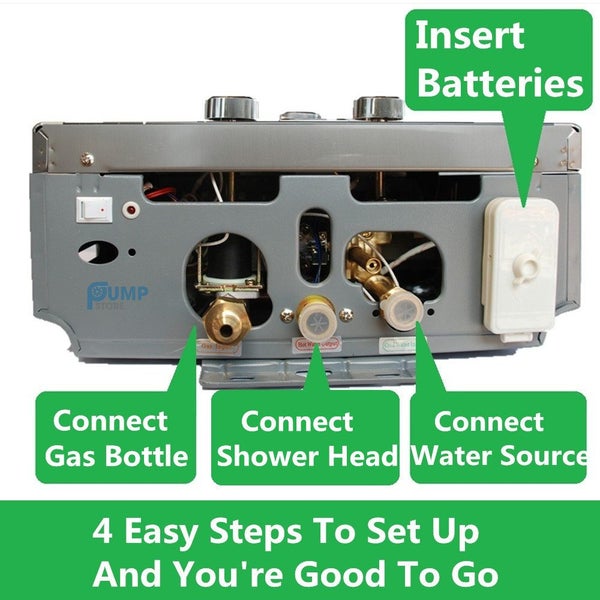 Instant 16L LPG Gas Califont Hot Water Heater Tankless Granny Flat + Shower head Carousel 4