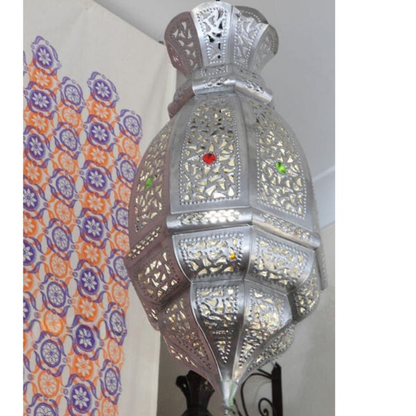 Genuine Moroccan Fretwork Pendant Light Shade - Toufiq Carousel 2