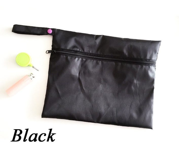 Waterproof Reusable Baby Infant Cloth Diaper Nappy Pouch Zipper Wet Dry Bag Tote Carousel 1