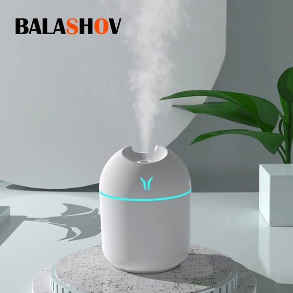 Portable Humidifier Mini Ultrasonic Air Purifier LED Lamp USB Carousel 2