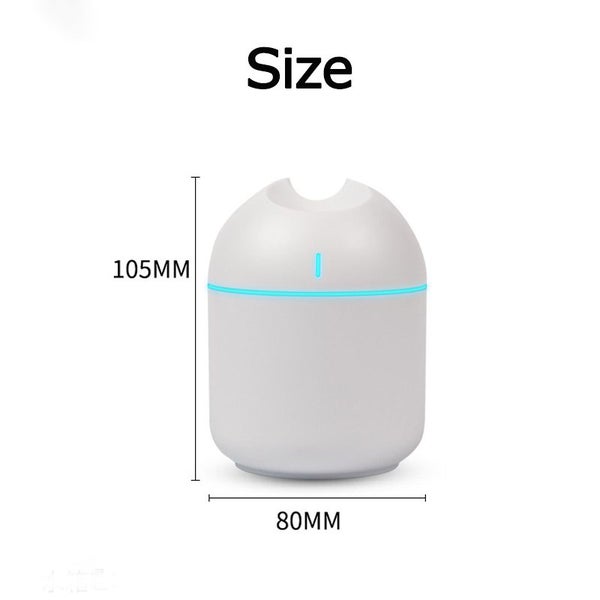 Portable Humidifier Mini Ultrasonic Air Purifier LED Lamp USB Carousel 7
