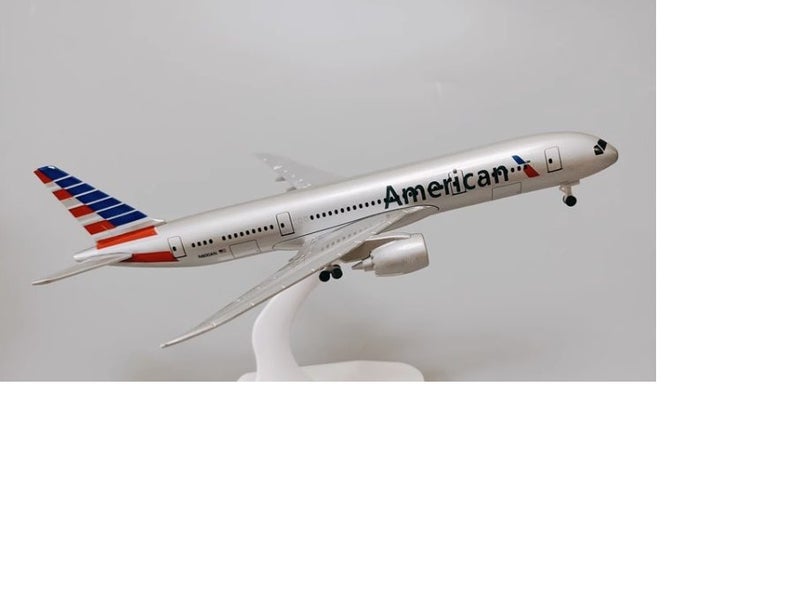 American Airlines Boeing B787 Alloy Simulated Metal Aircraft Model Display 20cm Carousel 2