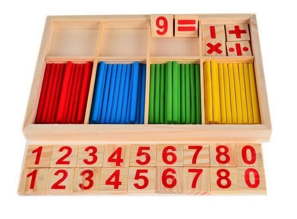Preschool Educational Toy Math Counting Sticks Carousel 2