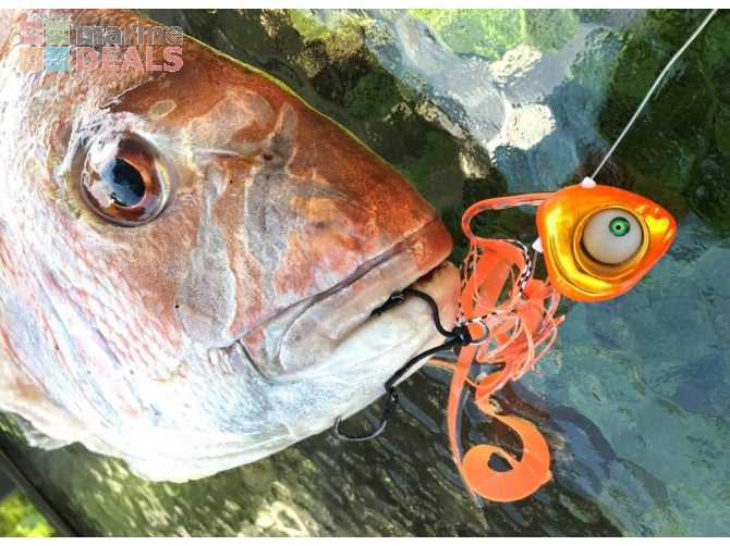 Glowbite Grumpy Fish Slider Lure 60g Pink Carousel 2