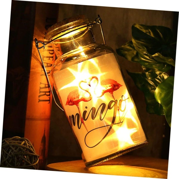NEW String LED Light Wishing Bottle Firefly Jar String Lights with Hanger Carousel 5