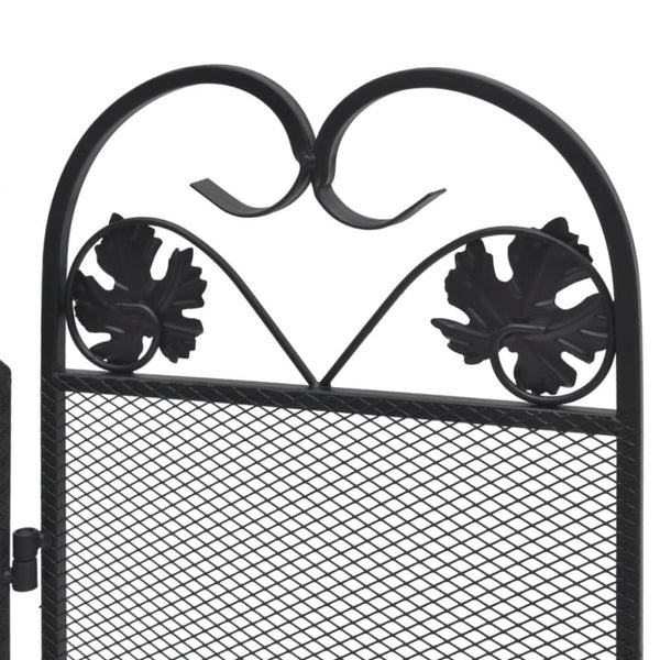 3-panel Fireplace Screen Iron Black Xaxbbp Carousel 2