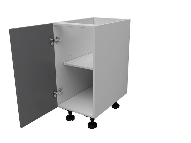 Kitchen Cabinet Flat Pack, Base Unit Single Door 150mm wide Slate Grey Carousel 1