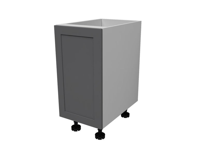 Kitchen Cabinet Flat Pack, Base Unit Single Door 150mm wide Slate Grey Carousel 2