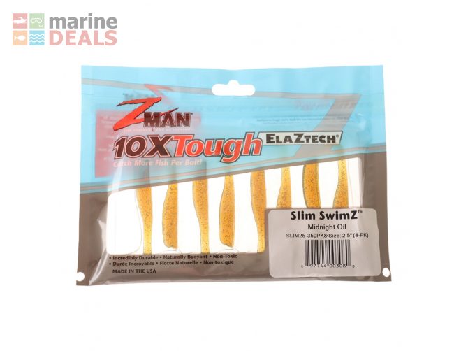 Z-Man Slim SwimZ Softbait 6.35cm Midnight Oil Carousel 2