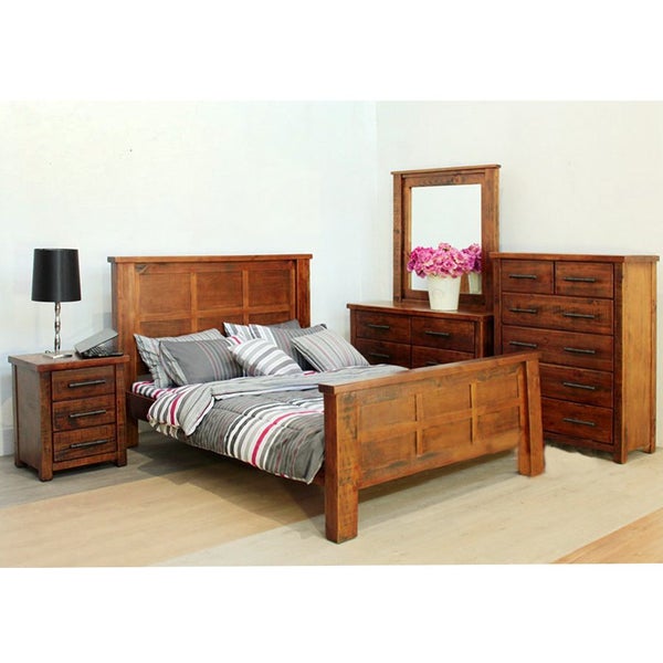 SALE!!! Solid NZ Pine :5pc Bedroom Suite **FREE Local DELIVERY** Carousel 1