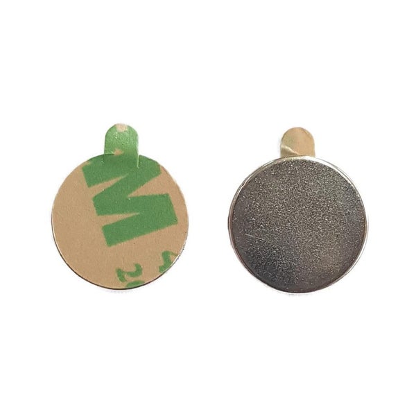 Neodymium Disc Magnet - Self-Adhesive Ø12mm x 1mm Nth/Sth Matching Pair Carousel 1