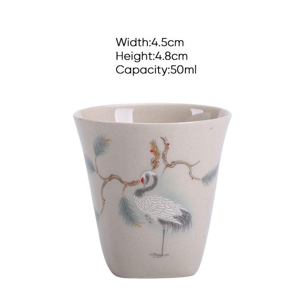 1pcs Ceramic Kung Fu Tea Cup Tea Bowl Chinese Style Household Carousel 7