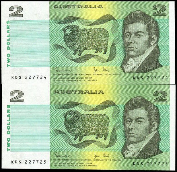 Australia - 1983 - $2 Pair - KDS227724-725 - MC130 - Uncirculated Carousel 1