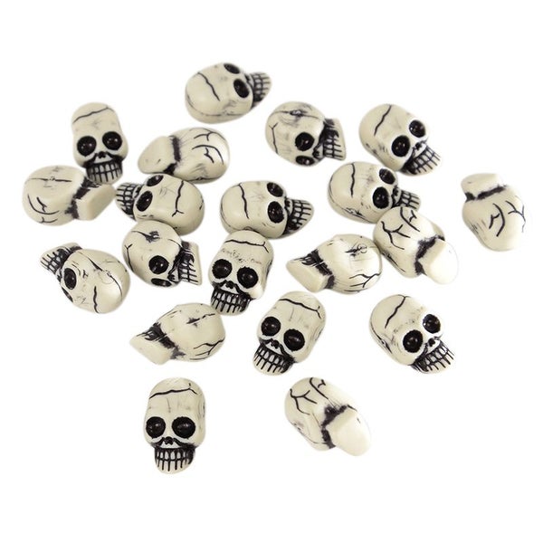 10pcs Halloween Skull Props Funny Plastic Skeleton Ghost Festival Carousel 1