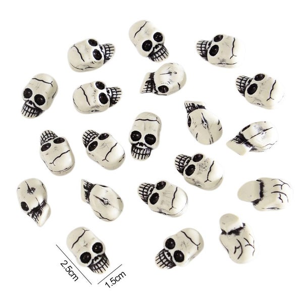 10pcs Halloween Skull Props Funny Plastic Skeleton Ghost Festival Carousel 7