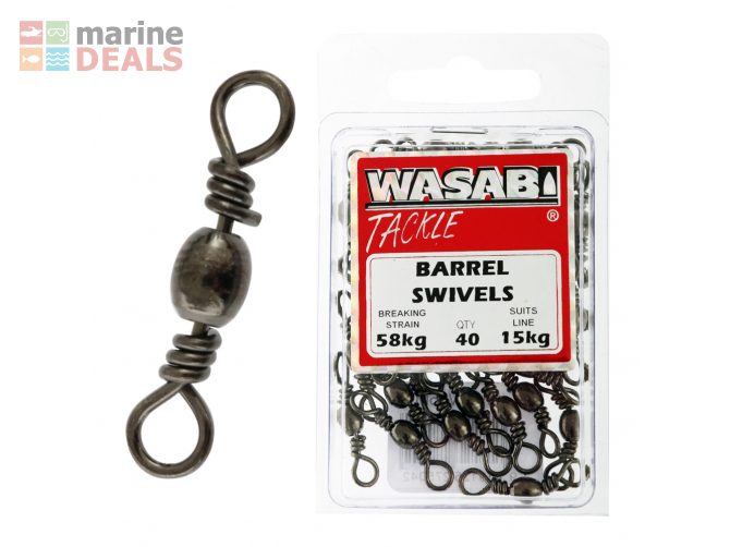 Wasabi Black Barrel Swivel Bulk Pack 15kg Qty 40 Carousel 1